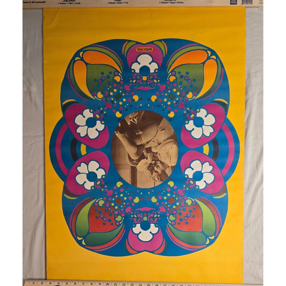 Peter Max Flapper no. 5 Original 1969 Psychedelic Lithograph Poster with COA
